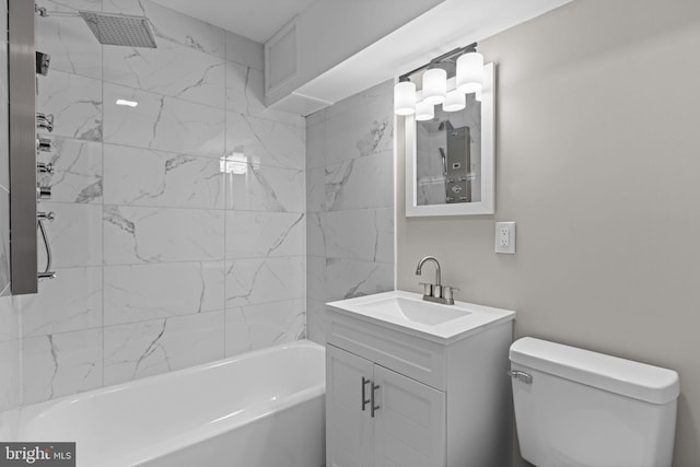 9001 Ridge Ave Unit 14, Philadelphia, PA 19128 - full bathroom with toilet, vanity, and shower / washtub combination