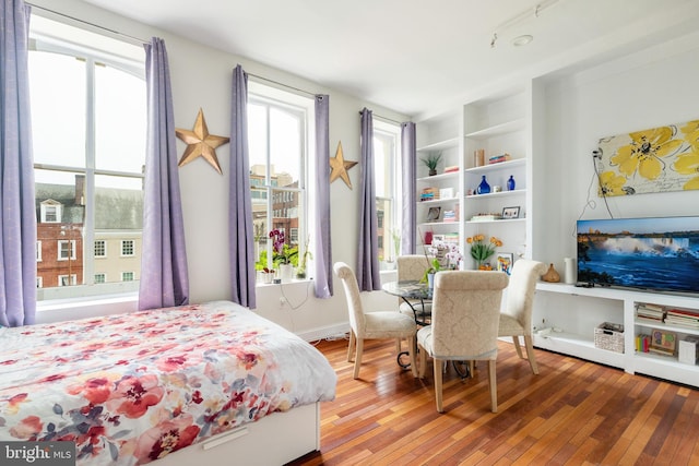 bedroom featuring hardwood / wood-style floors