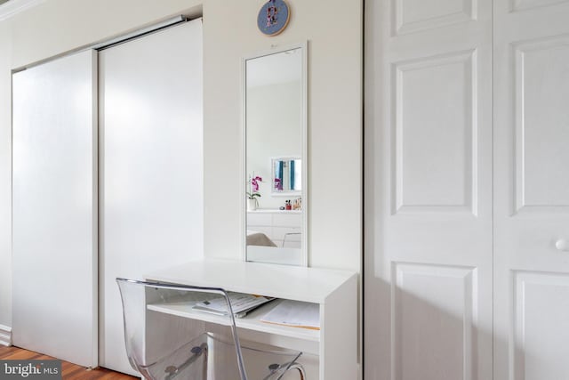 detailed view of an office area