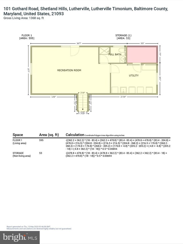 101 Gothard Rd, Lutherville Timonium, MD 21093 - floor plan / room layout