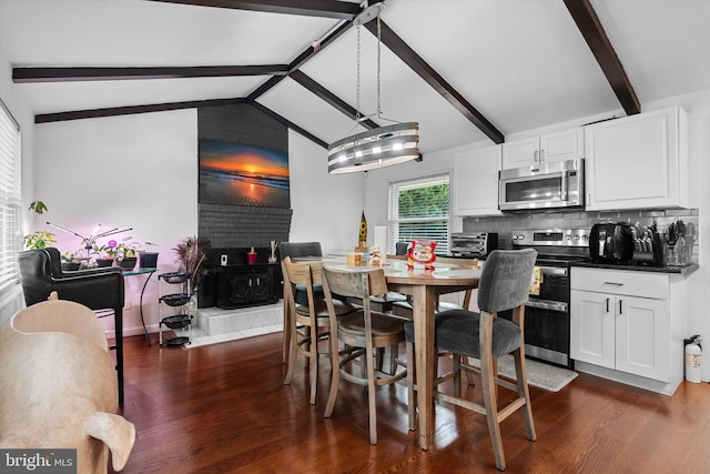 10412 Midway Ln, Lorton, VA 22079 - dining area with dark wood finished floors