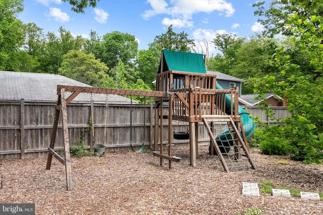 10412 Midway Ln, Lorton, VA 22079 - view of jungle gym featuring fence