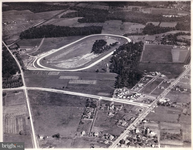 aerial view of property's location