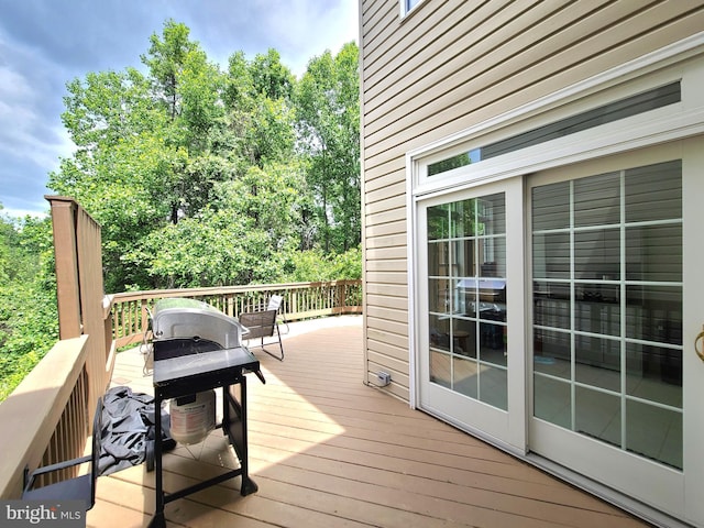 29 Ferns Ct, Lutherville Timonium, MD 21093 - wooden terrace with a grill