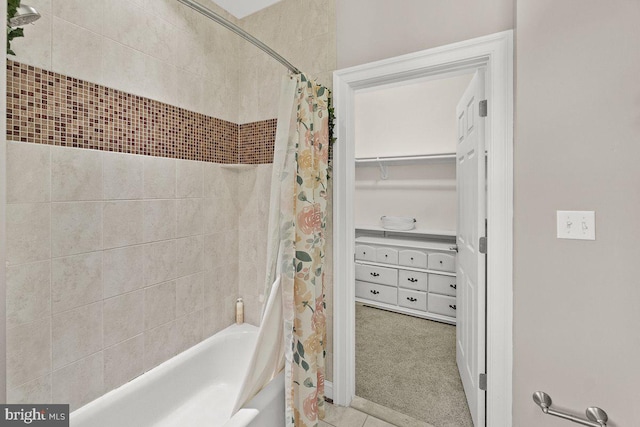 8170 Hollow Rd, Middletown, MD 21769 - full bath with shower / tub combo with curtain and tile patterned flooring