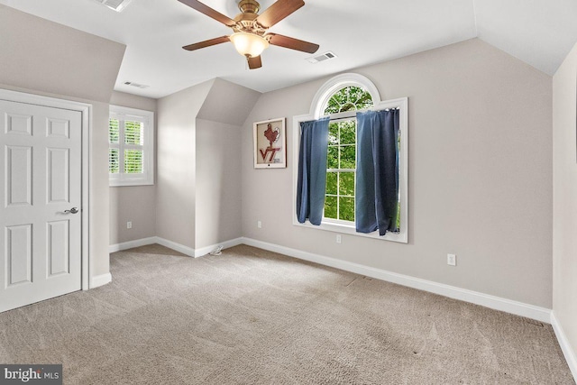 8170 Hollow Rd, Middletown, MD 21769 - bonus room with lofted ceiling, carpet flooring, a ceiling fan, plenty of natural light, and baseboards