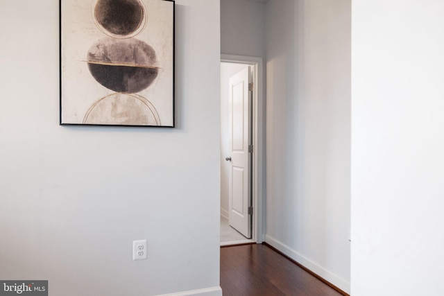 501 Triggerfish Dr, Oxon Hill, MD 20745 - corridor featuring baseboards and wood finished floors