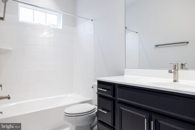 501 Triggerfish Dr, Oxon Hill, MD 20745 - bathroom with toilet, shower / bathtub combination, and vanity