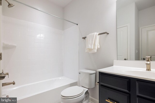501 Triggerfish Dr, Oxon Hill, MD 20745 - full bath with toilet, shower / bath combination, vanity, and baseboards