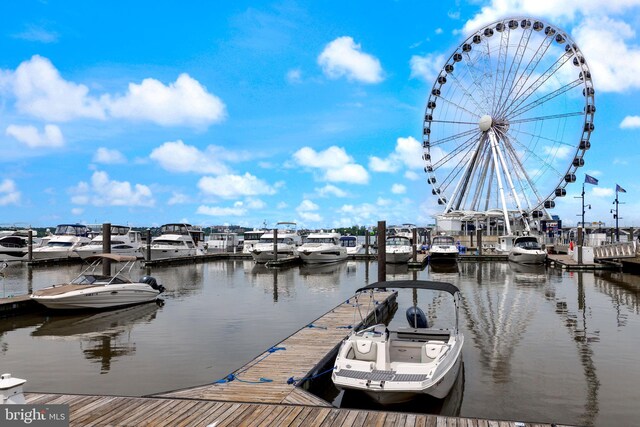 501 Triggerfish Dr, Oxon Hill, MD 20745 - dock featuring a water view and view of marina