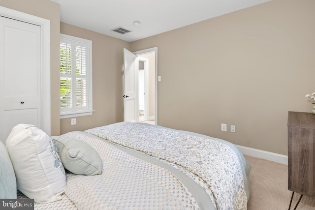 255 Lower Magothy Beach Rd, Severna Park, MD 21146 - bedroom with light colored carpet, baseboards, and a closet