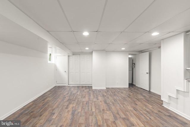 2811 Westfield Ave, Baltimore, MD 21214 - finished below grade area featuring recessed lighting and wood finished floors