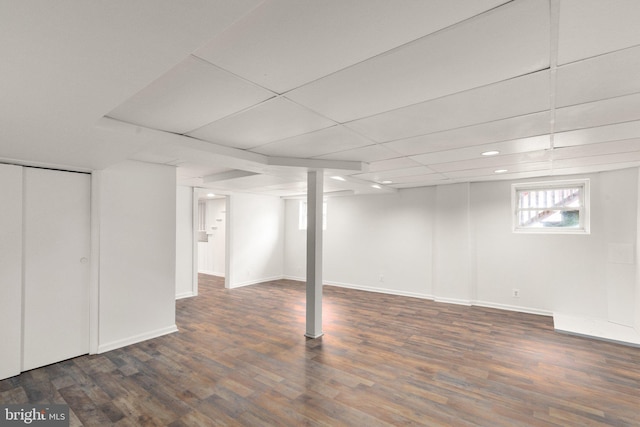 2811 Westfield Ave, Baltimore, MD 21214 - below grade area with wood finished floors and recessed lighting