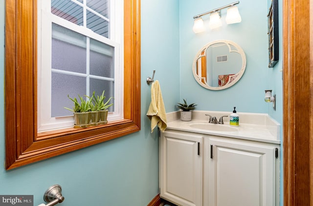 bathroom with vanity