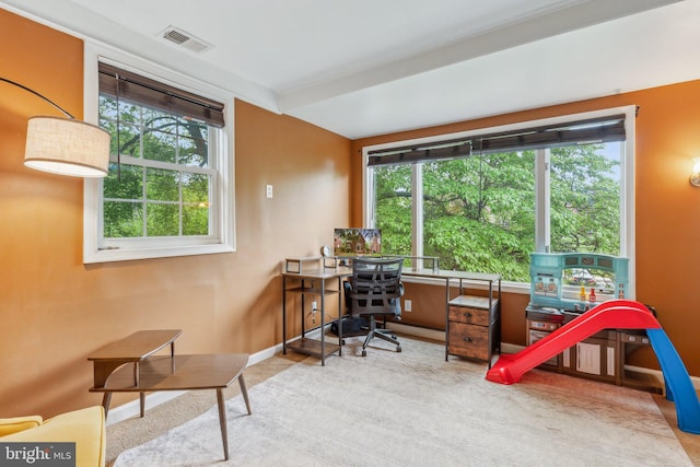 5207 Eugene Ave, Baltimore, MD 21206 - office with healthy amount of natural light and baseboards