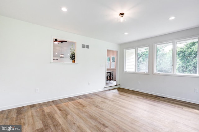 1017 Mill Rd, Leesport, PA 19533 - empty room featuring wood finished floors, baseboards, and recessed lighting