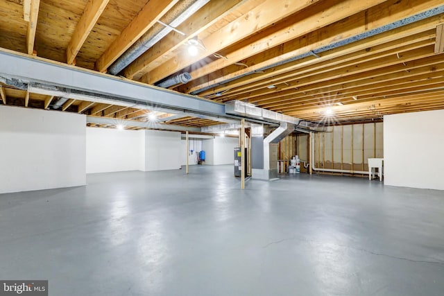 1017 Mill Rd, Leesport, PA 19533 - unfinished basement with water heater
