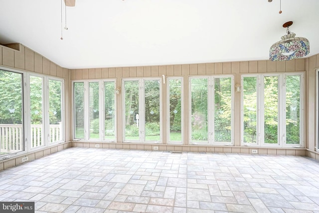 612 Howard Ave, Pitman, NJ 08071 - unfurnished sunroom with lofted ceiling and plenty of natural light