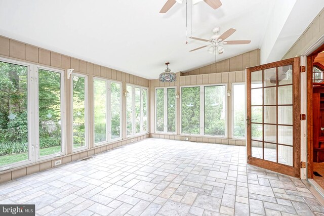 612 Howard Ave, Pitman, NJ 08071 - unfurnished sunroom with vaulted ceiling and plenty of natural light