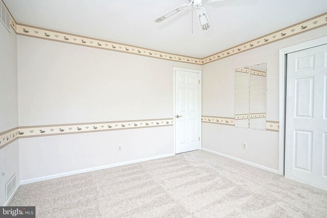 612 Howard Ave, Pitman, NJ 08071 - unfurnished room featuring carpet, baseboards, and ceiling fan