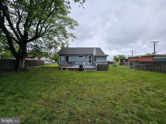 5934 Tilghman Island Rd, Tilghman, MD 21671 - back of house with a wooden deck