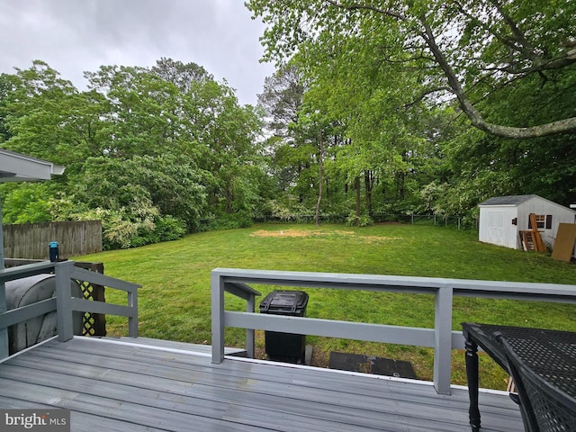 5934 Tilghman Island Rd, Tilghman, MD 21671 - wooden deck with a lawn
