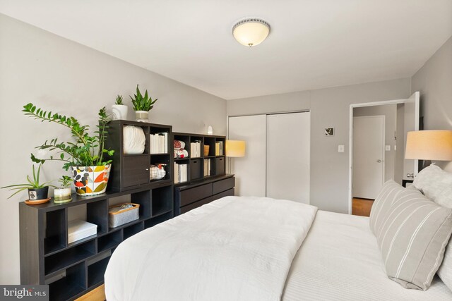 3000 Spout Run Pkwy Unit B606, Arlington, VA 22201 - bedroom featuring a closet and wood finished floors