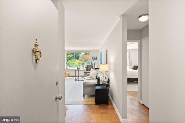 3000 Spout Run Pkwy Unit B606, Arlington, VA 22201 - hallway featuring baseboards
