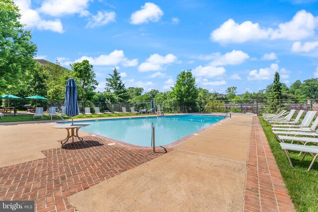 3000 Spout Run Pkwy Unit B606, Arlington, VA 22201 - community pool with a patio and view of scattered trees