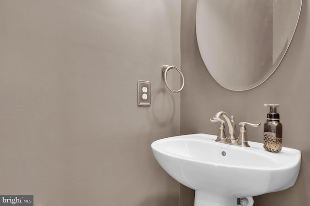 bathroom with a sink