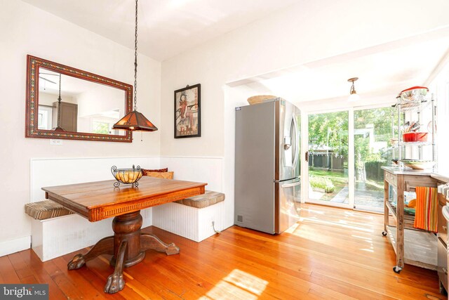 730 Fillmore St, Harpers Ferry, WV 25425 - dining area featuring hardwood / wood-style flooring and breakfast area