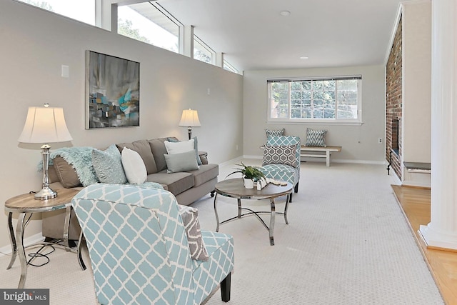 4124 Watkins Trl, Annandale, VA 22003 - living room with baseboards