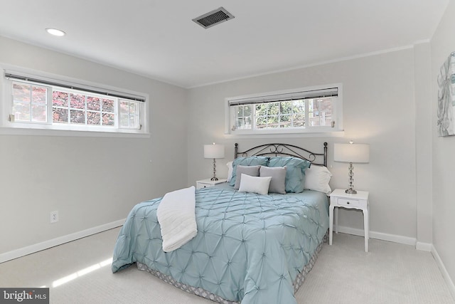 4124 Watkins Trl, Annandale, VA 22003 - bedroom with carpet flooring, multiple windows, baseboards, and recessed lighting