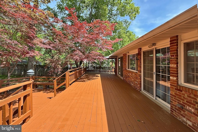 4124 Watkins Trl, Annandale, VA 22003 - wooden terrace featuring fence