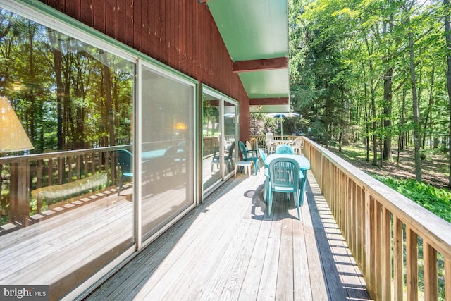 view of wooden terrace