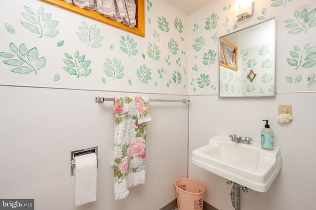 bathroom with a sink
