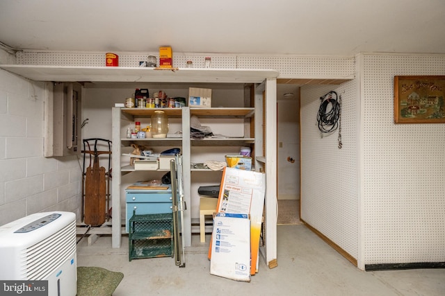 view of storage