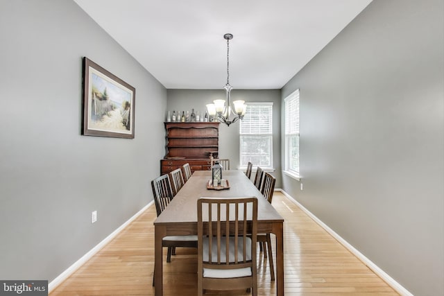 2307 Springdale Ln, Waldorf, MD 20603 - dining space with a chandelier and light wood-style floors