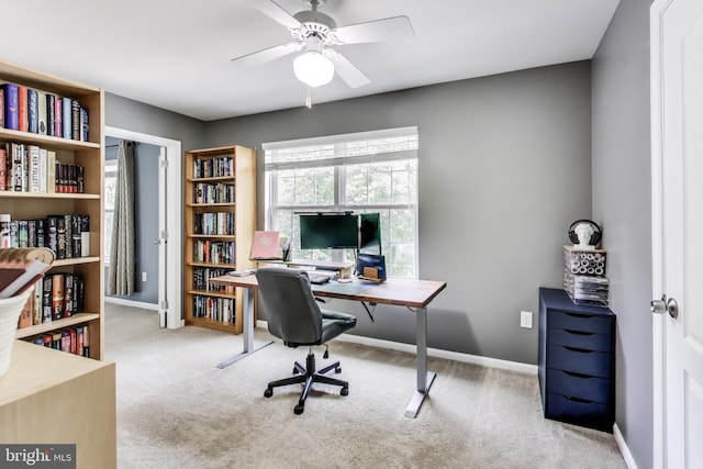 2307 Springdale Ln, Waldorf, MD 20603 - office space featuring carpet flooring and ceiling fan