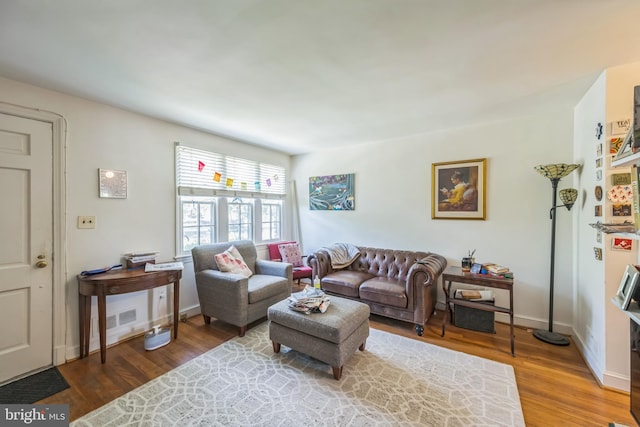 2217 Observatory Pl NW, Washington, DC 20007 - living area featuring wood finished floors and baseboards
