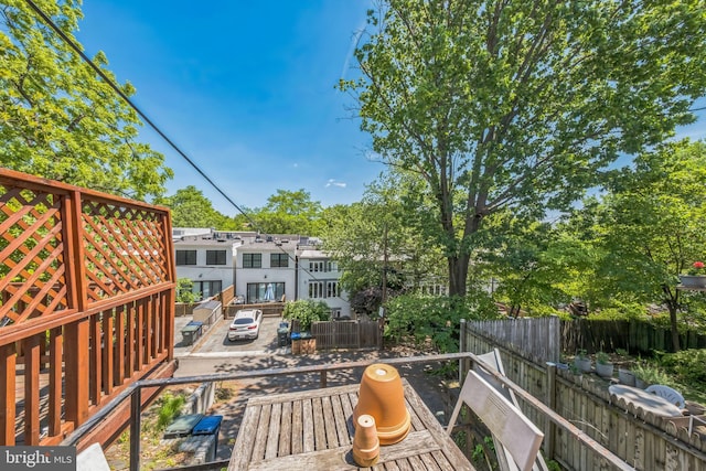 2217 Observatory Pl NW, Washington, DC 20007 - view of wooden deck