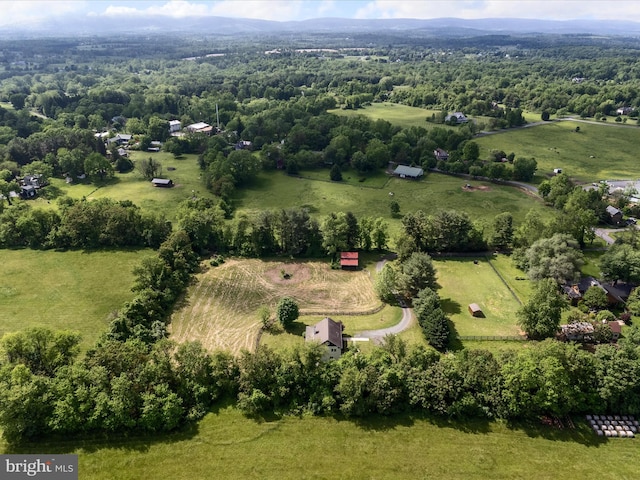 aerial view of sparsely populated area