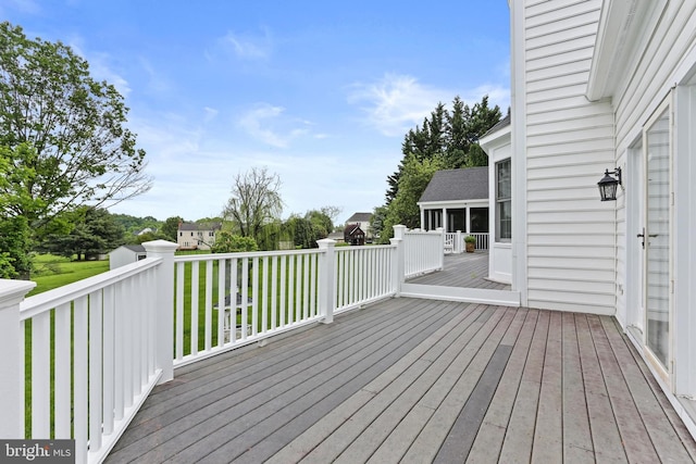 7103 Brookshire Ln, Clarksville, MD 21029 - view of wooden terrace