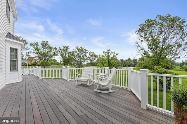 7103 Brookshire Ln, Clarksville, MD 21029 - view of wooden terrace