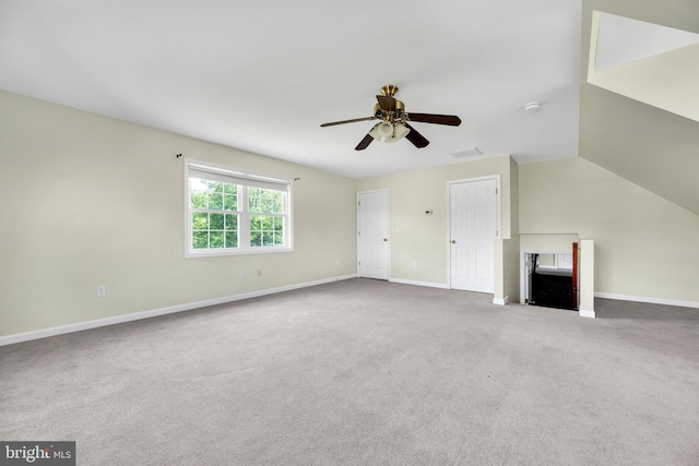 25977 Kildee Run, Mardela Springs, MD 21837 - unfurnished living room featuring a ceiling fan, baseboards, and carpet flooring