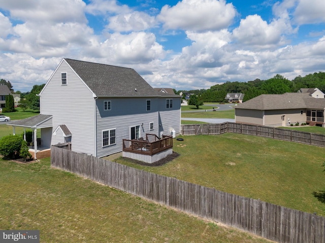 25977 Kildee Run, Mardela Springs, MD 21837 - rear view of house featuring a deck and roof with shingles