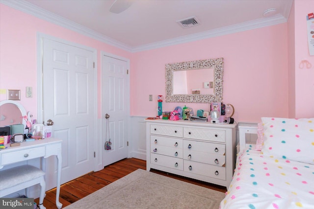 744 7th St SE, Washington, DC 20003 - bedroom with crown molding and wood finished floors