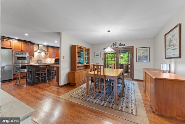4 Fox Ridge Rd, Glenmoore, PA 19343 - dining space featuring light wood finished floors, recessed lighting, and baseboards