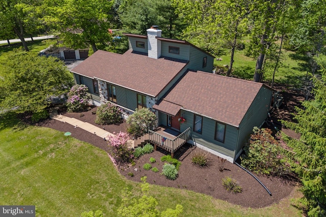 4 Fox Ridge Rd, Glenmoore, PA 19343 - view from above of property featuring a forest