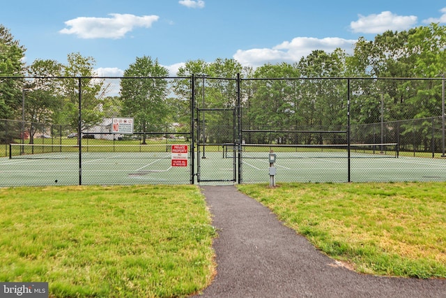 1624 Catherine Fran Dr, Accokeek, MD 20607 - view of tennis court featuring a gate